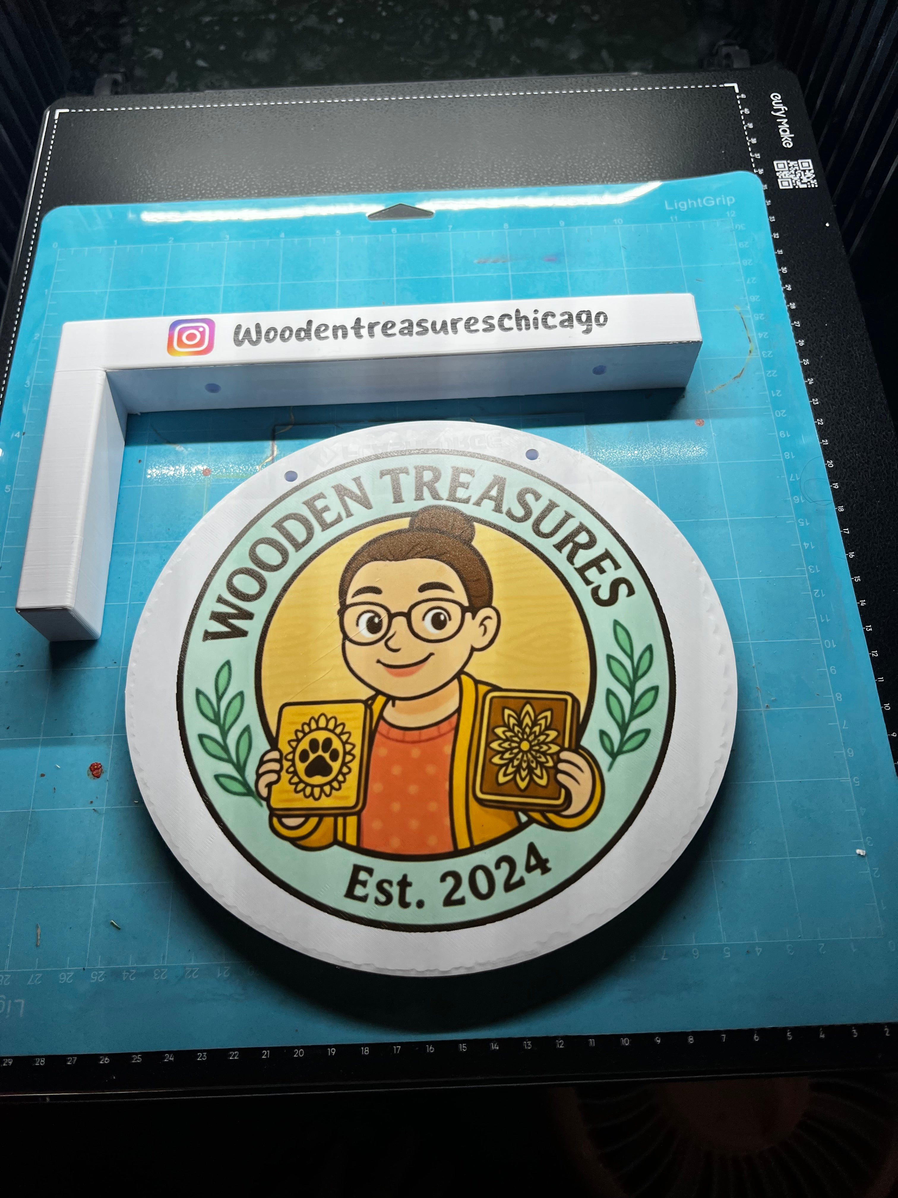 Custom 3D and UV Printed Vendor Sign | Double-Sided Hanging Booth Sign
